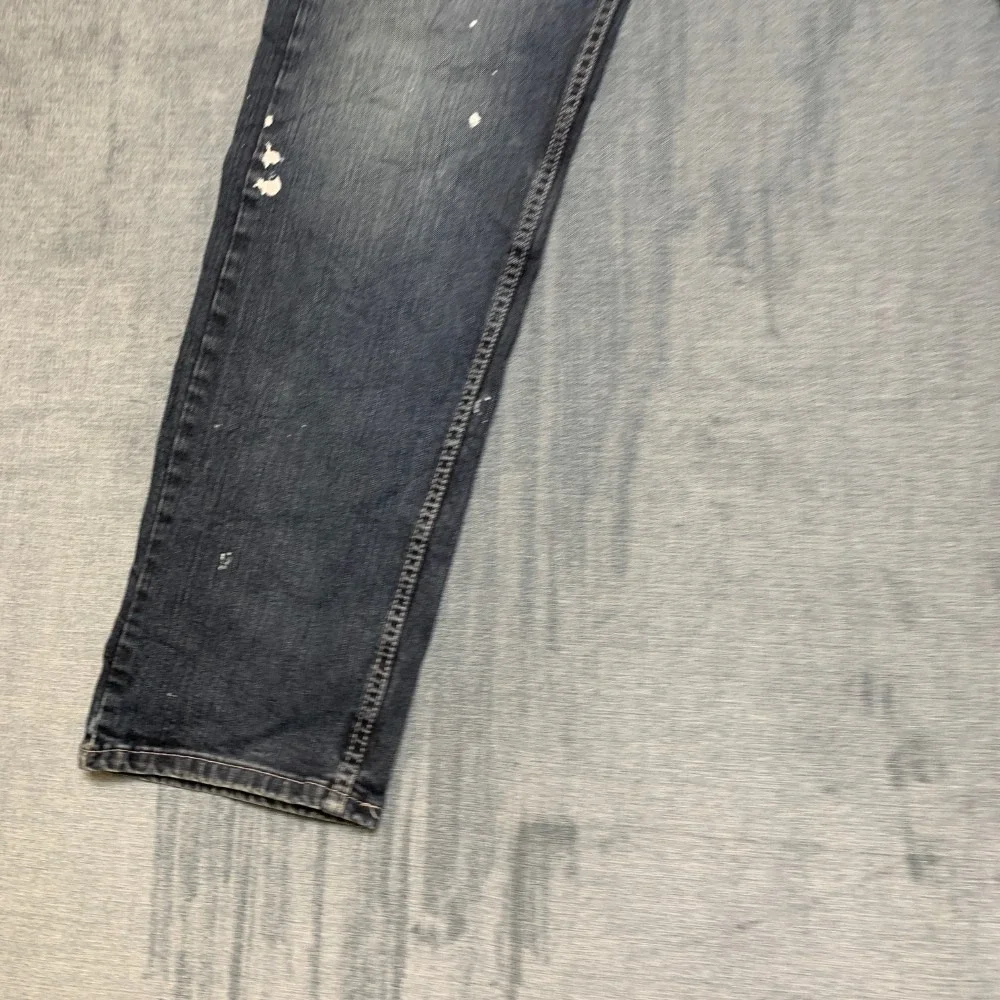 Levi's 505 Jeans Mens 34x32 Blue Denim Dark Wash Comfort Regular Fit Bootcut Leg